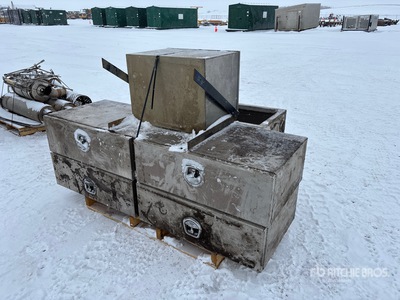 Quantity of (4) Aluminum Truck Toolboxes