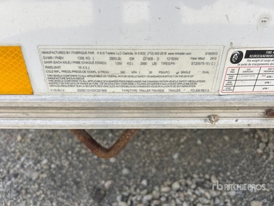 2013 H & H Cargo 12 ft S/A Enclosed Trailer