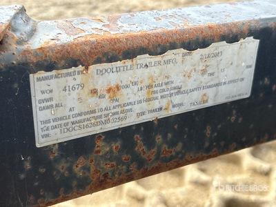 2013 Doolittle 16 ft T/A Enclosed Trailer