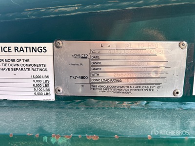 2021 XL 110 HFG 55 ton 54 ft Folding Neck Trailer