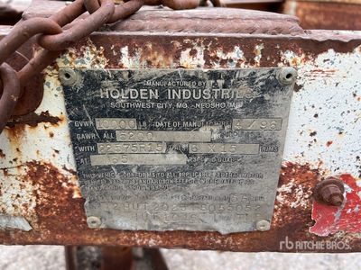 1996 Holden HUT1016 20 ft T/A Equipment Trailer