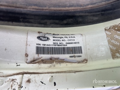 2007 Mack Granite CV713 6x4 T/A Day Cab Truck Tractor