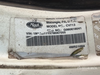 2007 Mack Granite CV713 6x4 T/A Day Cab Truck Tractor