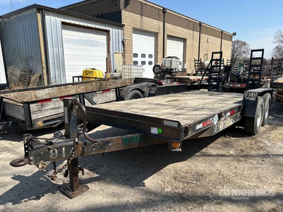 2001 Kiefer 18 ft T/A Remolque Portamaquinaria