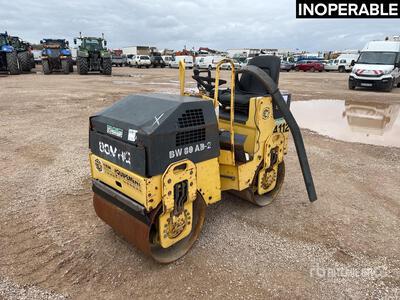 1999 Bomag BW80AD2 Compacteur Vibrant Tandem Double Drum Roller (Inoperable)