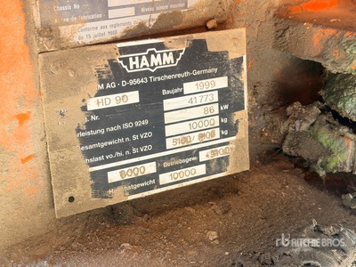 1999 Hamm HD90 Compacteur Vibrant Tandem Dubbele trommelwals