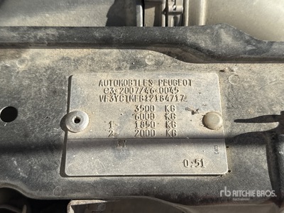 2013 Peugoet Boxer Vehicule Utilitaire Cargo Van