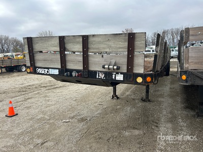 1993 Lufkin 48 ft T/A Spread Axle Flatbed Trailer