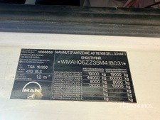 2005 MAN TGA18.350 4x2 Tracteur Routier 3- Achs Sattelzugmaschine mit Schlafkabine