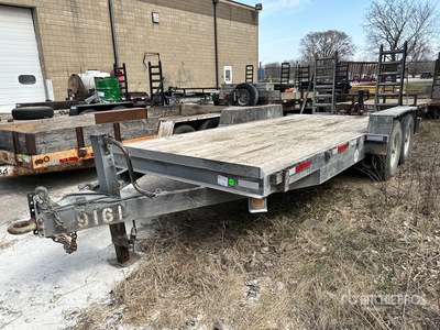 2005 Kiefer 18 ft T/A Remolque Portamaquinaria