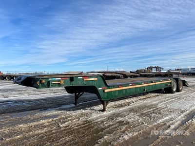 1973 Willock T/A Single Drop Lowboy Trailer