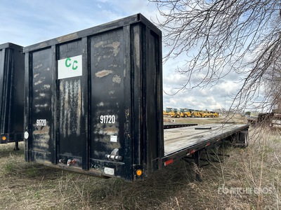 1988 Fruehauf PB80-F2-48 48 ft T/A Flatbed Trailer