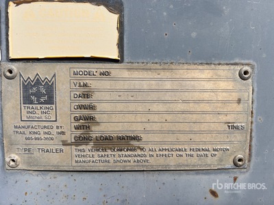 1999 Trail King TK54BDU-402 40 ft T/A Belly Dump Trailer