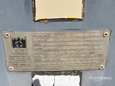 1995 Trail King TK54BDU-402 40 ft T/A Belly Dump Trailer