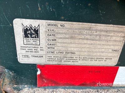 2012 Trail King TK110HDG Quad/A Removable Gooseneck Lowboy Trailer