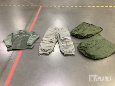 (8) Cold Weather Jackets, (4) Clothing Bags & Assorted Items