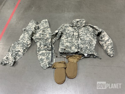 (3) Pairs of Cold Weather Mittens, (2) Wet Weather Jackets & Assorted Items