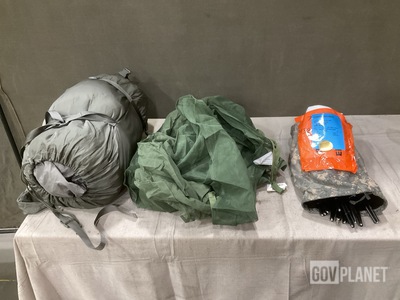(4) Insect Net Protectors, (1) ICS Improved Combat Shelter & Assorted Items