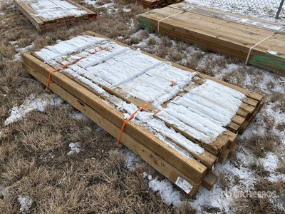 Quantity of (23) 4 x 4 x 8 ft Treated Timmerhout