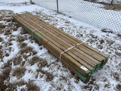 Quantity of (14) 4 x 4 x 12 ft Treated Timmerhout