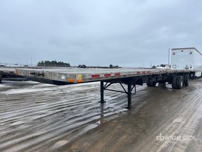 2005 Transcraft 48 ft T/A Spread Axle Flatbed Trailer