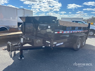 2024 Novae Sure-Trac ST8214DD-B-140 14 ft T/A Dump Utility Trailer