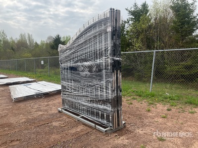 Quantity of (2) 2026 Suihe NG-14D -2 Wrought Iron Bi-Parting 14 ft Driveway Gate (Unused)