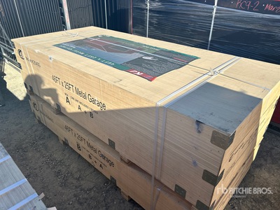 2026 KJ K2545G 25 ft x 45 ft Metal Garage Storage Building (Unused)