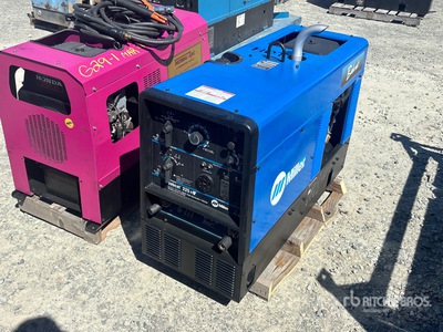 1998 Miller Bobcat 225NT Skid-Mounted Multi-Process Saldatrice a motore