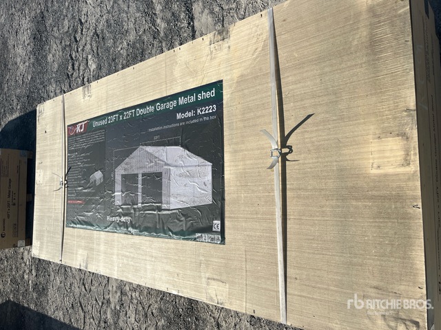 2026 KJ K2223 23 ft x 22 ft Double Garage Metal Storage Building (Unused)