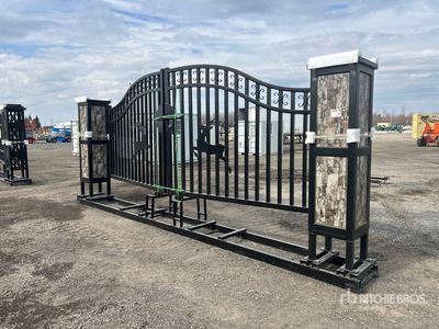 2026 Suihe NFG-20FGP-D 16 ft x 6 ft Wrought Iron Farm Driveway Gate (Unused)