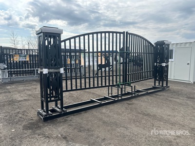 2026 Suihe NFG-20FGP-E 16 ft x 6 ft Wrought Iron Farm Puerta de entrada (Unused)