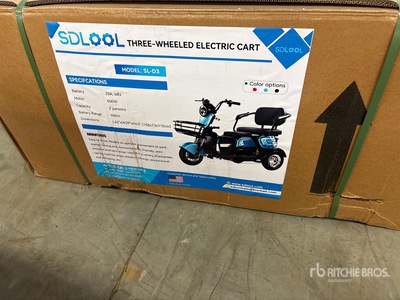 2026 SDLOOL SL-D3 Electric tricycle (Unused)
