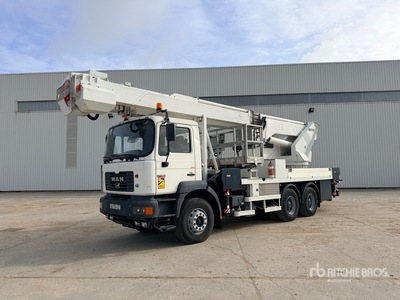 2001 Multitel J340TA 40 m on 2001 MAN 27.364 6x4 Camion Nacelle Bucket Truck