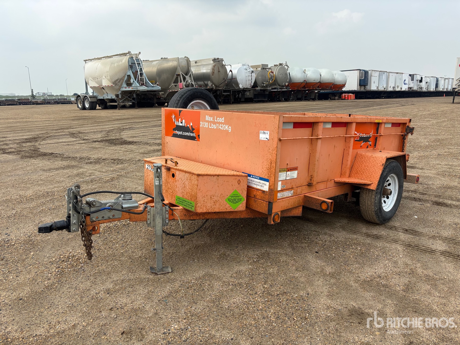 2019 Miska MD DUMP 58 8 ft 6 in S/A Dump Utility Trailer