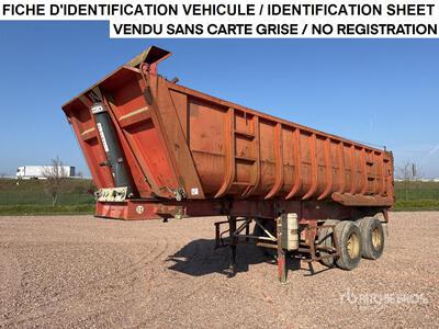 2000 Fruehauf DF33C1 Semi Remorque Benne T/A End Dump Trailer