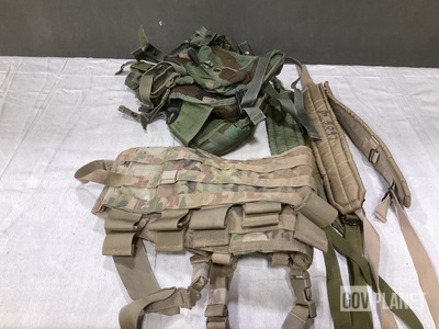 (10) Assault Panels, (89) Individual Equipment Suspenders & Assorted Items