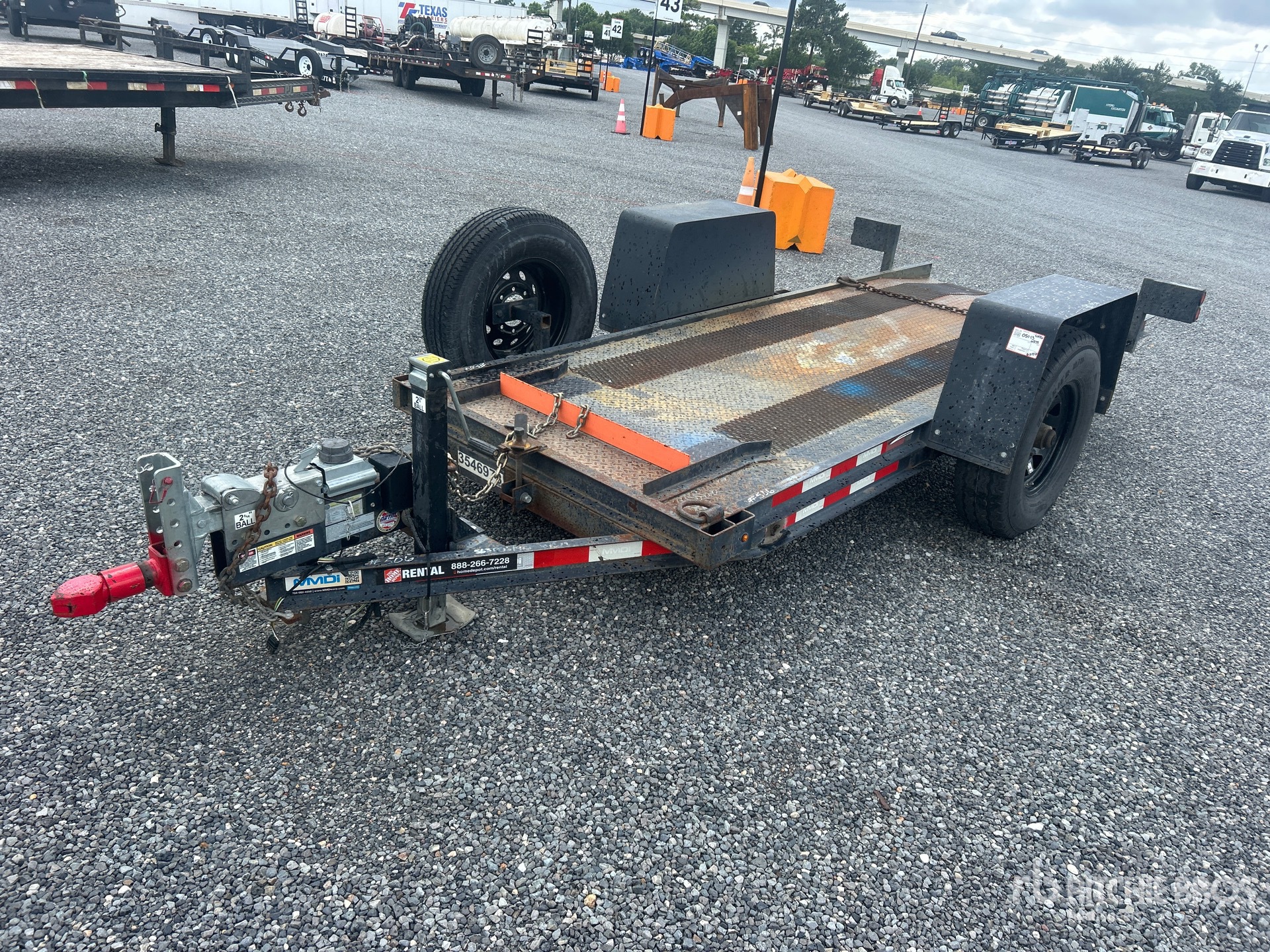 2020 MMDI 412LPT 12 ft S/A Tilt Deck Trailer