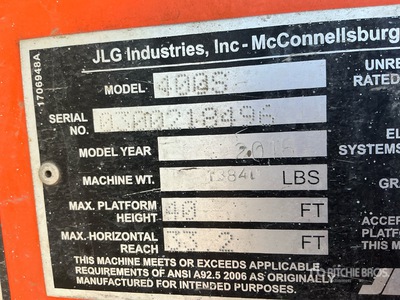 2016 JLG 400S 4WD Diesel Podnośnik teleskopowy