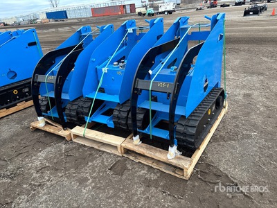 Quantity of (3) Mini Compact Track Loader Frame and Tracks (Unused)