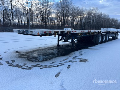 2016 Manac 28 ft Tri/A Super B-Train Lead Flatbed Trailer