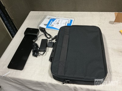(5) HP Docking Stations w/Assorted Accessories