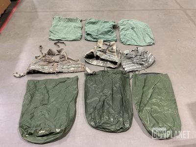 (92) Clothing Bags, (10) Fighting Load Carriers & Assorted Items