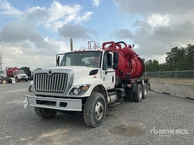 2016 Presvac Systems on 2009 International 7400 6x4 Vacuum Tanker Truck (Inoperable)