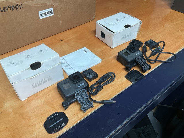 (2) GoPro Hero 7 Black Action Cameras (2) GoPro Hero 7 Black Action Cameras