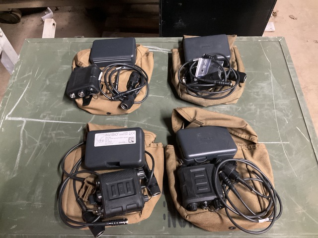 (4) Invisio INV-X5 Headsets (4) Invisio INV-X5 Headsets