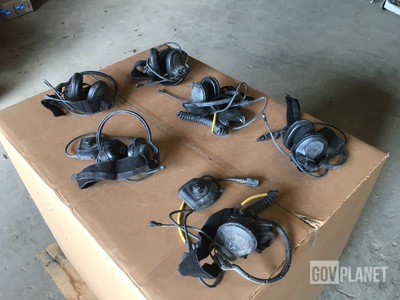 (6) Racal Acoustics RA5000/1/6400 Headsets