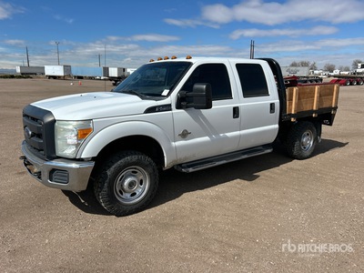 2015 Ford F-250 XL 4x4 Crew Cab Flatbed Truck