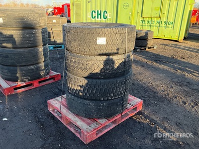 Quantity of (4) 315/70R22.5 Tires