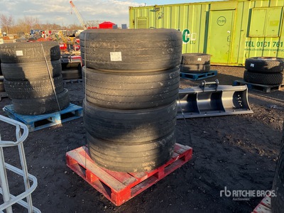 Quantity of (4) 385/65R22.5 Tires